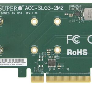 Supermicro AOC-SLG3-2M2 sąsajos plokštė / adapteris Vidinis M.2
