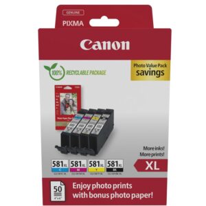 Canon 2052C006 rašalo kasetė 4 vnt Originalus Didelė (XL) išeiga Juoda, Žydras, Rausvai raudona, Geltona