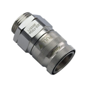 Koolance QD3 Quick-Disconnect Connection, 10mm male thread with G1/4” female thread to Quick-Disconnect - nickel-plated