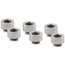 Thermal Grizzly DeltaMate Extender Fitting - MF10, Gloss nickel, 6er-Pack