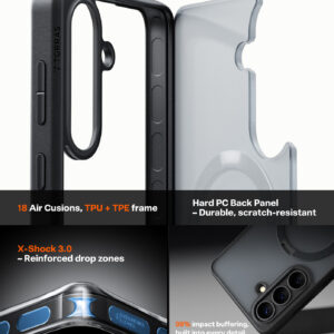 Torras Ostand Q3 Spin, obsidian black - Samsung Galaxy S26+ - Image 6