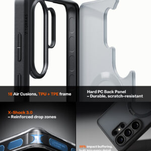 Torras Ostand Q3 Spin, obsidian black - Samsung Galaxy S26 Ultra - Image 6