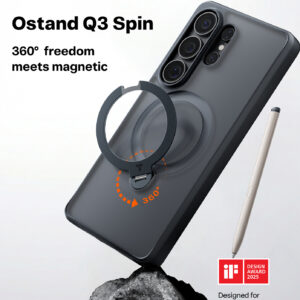 Torras Ostand Q3 Spin, obsidian black - Samsung Galaxy S26 Ultra - Image 10