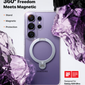 Torras Ostand Q3 Spin, clear - Samsung Galaxy S26 Ultra - Image 3