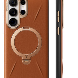 Torras Ostand Q3 VegSkin, amber brown - Samsung Galaxy S26 Ultra - Image 4