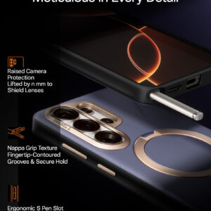 Torras Ostand Q3 VegSkin, dark purple - Samsung Galaxy S26 Ultra - Image 9