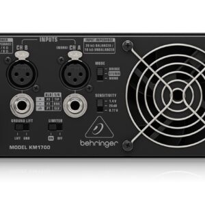 Behringer KM1700 garso stiprintuvas Pasirodymai / scena Juoda - Image 3