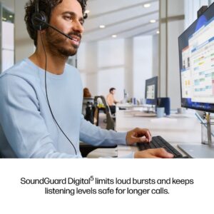 HP Poly Mission 425 Stereo USB Wired Headset Classic - Image 3