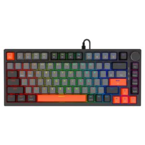 Savio ASTRAL BLACK JADE 3 COLOURS klaviatūra Žaidimams USB QWERTY JAV tarptautinė versija Juoda