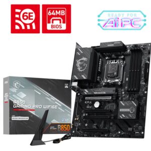 MSI B850 GAMING PRO WIFI6E pagrindinė plokštė AMD B850 AM5 lizdas ATX - Image 3