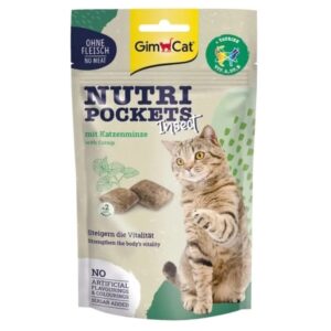 GIMCAT Nutri Pockets Insect with Catnip - skanėstas katėms - 60g - Image 1