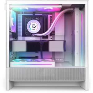 NZXT H5 Flow RGB „Midi Tower“ Balta - Image 2