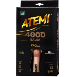 Atemi 4000 Balsa įgaubta pingpongo raketė - Image 2
