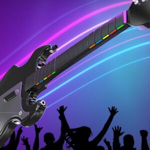 PDP Riffmaster Juoda, Pilka Gitara Analoginis / skaitmeninis PC, Xbox One, Xbox Series S, Xbox Series X - Image 1