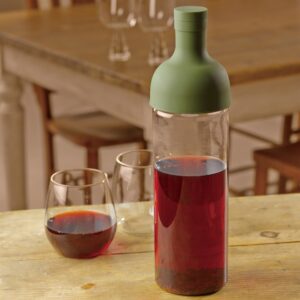 Cold Brew Tea 750 ml butelis su filtru, HARIO Alyvuogių žalia - Image 3