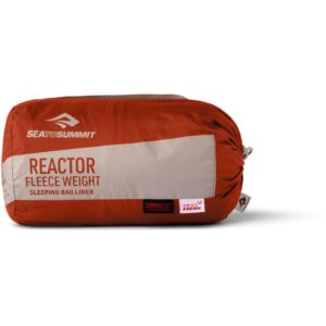 Miegmaišio įklotas „SEA TO SUMMIT Reactor Fleeceweight Liner Regular“, „picante red“ spalvos - Image 3