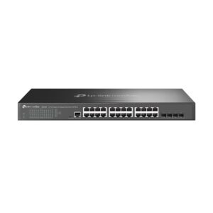 TP-Link Omada SG3428 tinklo komutatorius Valdomas L2/L3 Gigabit Ethernet (10/100/1000) 1U Juoda
