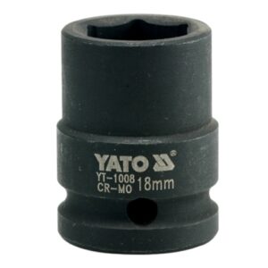 YATO SMŪGINĖ GALVUTĖ 6K 1/2" TRUMPA 18 mm