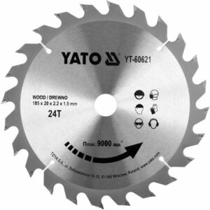 YATO DISKINIS PJŪKLO DISKAS SU KARBIDO DANTIMIS 185*24*20 60621 - Image 1