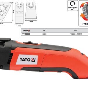 YATO DAUGIAFUNKCIS OSCILIACINIS ĮRANKIS 300W 82220
