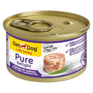 GIMDOG Little Darling Pure Delight Chicken with tuna - drėgnas ėdalas šunims - 85g - Image 1