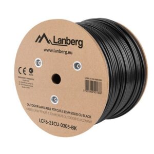 Lanberg LCF6-21CU-0305-BK tinklo kabelis Juoda 305 m Cat6 F/UTP (FTP) outdoor