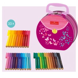 Flomasterių rinkinys Faber-Castell 33 spalvų, rankinė - Image 3