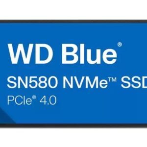 SSD|WESTERN DIGITAL|600xTBW rating|Read speed 4150 MB/s|Write speed 4150 MB/s|NVMe Yes|PCI Express 4.0|M.2|1000 GB|Blue SN580|WDS100T3B1E-00CHF0
