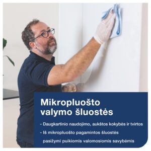 Daugkartinio valymo šluostės iš mikropluošto Tork (183601), geltonos spalvos, 6 vnt - Image 5