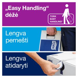 Popieriniai rankšluosčiai Tork Wiper Plus Mini Centerfeed M1 (101221), 2 sluoksniai, baltos spalvos, 75 m, 214 lapelių - Image 5