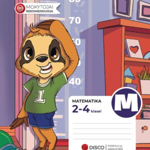 Formulių sąsiuvinis pradinukams (2-4 klasės), Matematika, 14 lapų, langeliais
