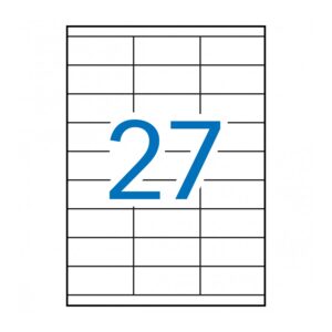 Lipnios etiketės Apli, A4, 70x30mm, 27 etiketės lape, 100 lapų - Image 2