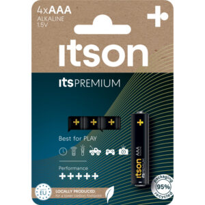 Elementai Panasonic It´s PREMIUM Alkaline AAA  4 vnt./pak.