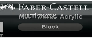 Akrilinis žymeklis Faber-Castell Multimark SP, juoda spalva 199