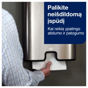 Servetėlės Tork Multifold Advanced Soft H2 (120398), 2 sluoksniai, baltos spalvos, 180 lapelių - Image 5