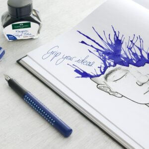 Rašalas Faber-Castell, 30ml, stikliniame buteliuke, mėlynos spalvos - Image 2
