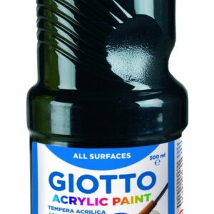Akriliniai dažai Fila Giotto, 500ml, juodos spalvos