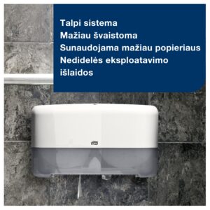 Tualetinis popierius Tork Universal Jumbo Mini T2 (120161), pilkos spalvos, 1 sluoksnis, 240 m, 1200 lapelių - Image 4