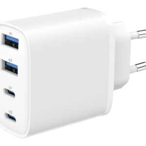 CHARGER USB UNIVERSAL 4P 40W/TA-UC-2A2C-PD40-01-W GEMBIRD - Image 1