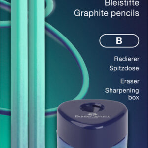Harilik pliiats Faber-Castell Grip Flow Edition Buzzing Blue 2tk/bl