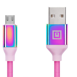 Laidas REAL-EL Premium USB A - Micro USB Rainbow 1m, vaivorykštės spalvos - Image 5