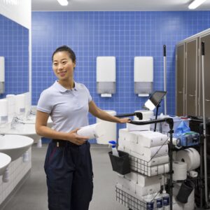 Popieriniai rankšluosčiai Tork PeakServe Continuous H5 (100585), 1 sluoksnio, baltos spalvos, lapeliais - Image 6