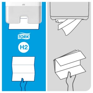 Laikiklis servetėlėms Tork H2 (552000), baltos spalvos, plastikinis - Image 3
