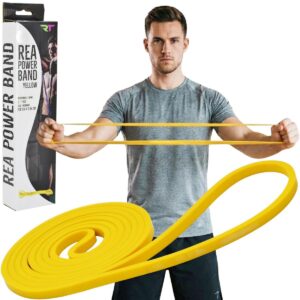 GUMINĖ PASIPRIEŠINIMO JUOSTA TRENIRUOTĖMS POWER BAND GELTONA REA TAPE 330104