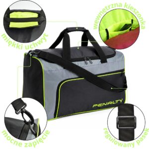 SPORTINIS KREPŠYS PENALTY BAG MALA GYM S11 MEDIUM NEONINĖ ŽALIA 4007826 - Image 4