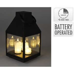 LATARNIA LAMPION ADWENTOWY RORATY LED 25CM 3 ŚWIECE 7094559 - Image 2