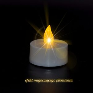 ZESTAW 4 ŚWIECZEK TEA LIGHT LED TIMER BIAŁY 840964 - Image 4