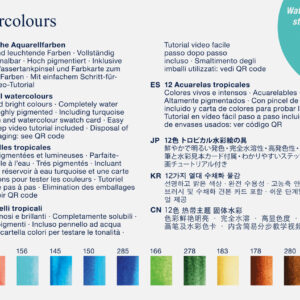 Akvareliniai dažai Faber-Castell Creative Studio, 12 spalvų + teptukas - Image 3