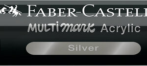 Akrilinis žymeklis Faber-Castell Multimark SP, sidabrinė spalva 251