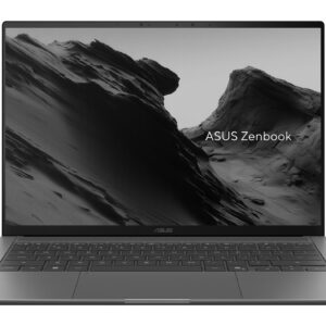 Notebook|ASUS|ZenBook Series|UX5406AA-SU052W|CPU Intel Core Ultra 9|386H|14 "|2880 x 1800 pixels|Yes|RAM 32 GB|LPDDR5x-SDRAM|SSD 1000 GB|Discrete graphics Not available|On-board graphics Yes|OS installed Windows 11 Home|Colour Grey|Weight 1.2 kg|90NB16Q5-M006Y0 - Image 1